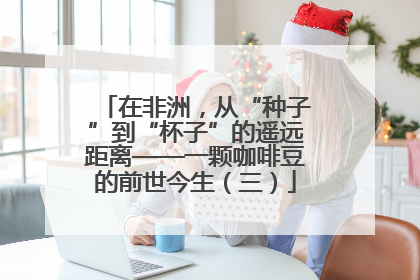 在非洲，从“种子”到“杯子”的遥远距离——一颗咖啡豆的前世今生（三）