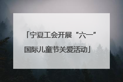 宁夏工会开展“六一”国际儿童节关爱活动