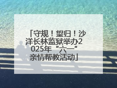 守规！望归！沙洋长林监狱举办2025年“六一”亲情帮教活动