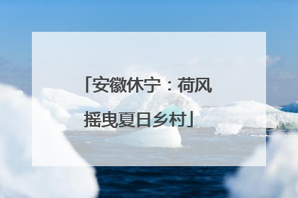 安徽休宁：荷风摇曳夏日乡村