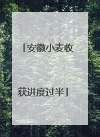 安徽小麦收获进度过半