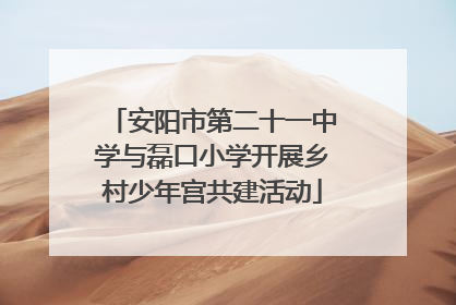 安阳市第二十一中学与磊口小学开展乡村少年宫共建活动