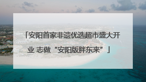 安阳首家非遗优选超市盛大开业 志做“安阳版胖东来”