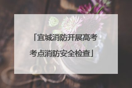 宜城消防开展高考考点消防安全检查
