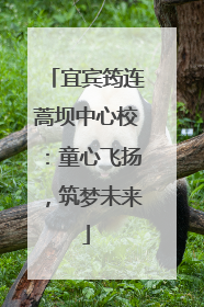 宜宾筠连蒿坝中心校：童心飞扬，筑梦未来