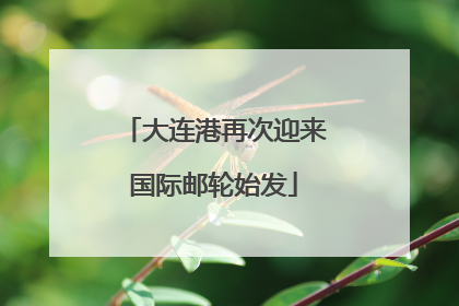 大连港再次迎来国际邮轮始发