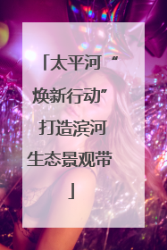 太平河“焕新行动” 打造滨河生态景观带