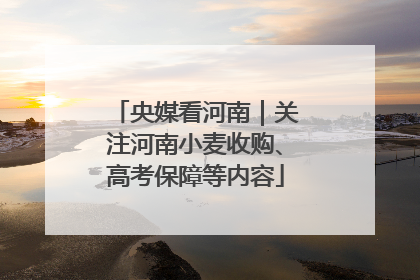 央媒看河南｜关注河南小麦收购、高考保障等内容