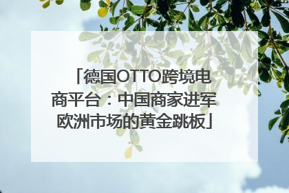 德国OTTO跨境电商平台：中国商家进军欧洲市场的黄金跳板