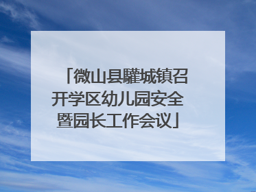 微山县驩城镇召开学区幼儿园安全暨园长工作会议