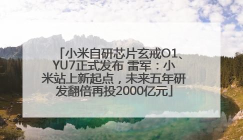 小米自研芯片玄戒O1、YU7正式发布 雷军：小米站上新起点，未来五年研发翻倍再投2000亿元
