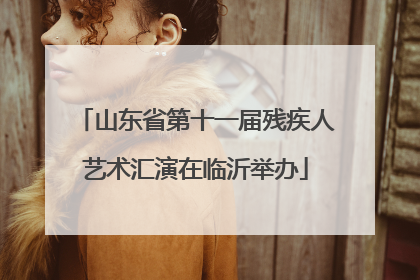 山东省第十一届残疾人艺术汇演在临沂举办