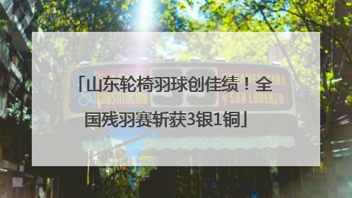 山东轮椅羽球创佳绩！全国残羽赛斩获3银1铜