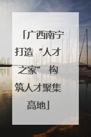 广西南宁打造“人才之家” 构筑人才聚集高地