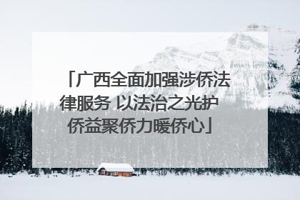 广西全面加强涉侨法律服务 以法治之光护侨益聚侨力暖侨心