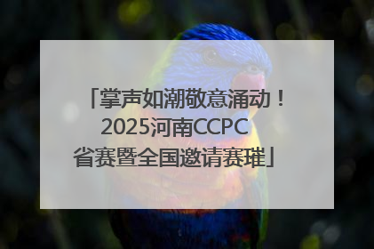 掌声如潮敬意涌动！2025河南CCPC省赛暨全国邀请赛璀