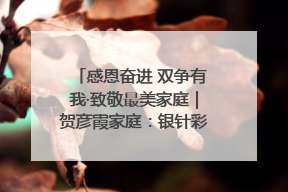 感恩奋进 双争有我·致敬最美家庭｜贺彦霞家庭：银针彩线绣出好日子