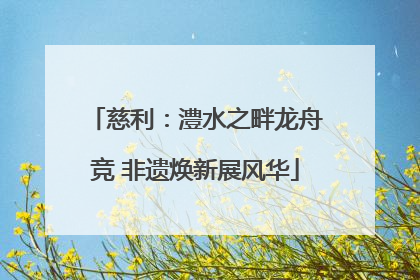 慈利：澧水之畔龙舟竞 非遗焕新展风华
