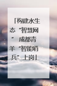 构建水生态“智慧网” 成都青羊“智能哨兵”上岗
