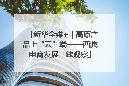 新华全媒+｜高原产品上“云”端——西藏电商发展一线观察