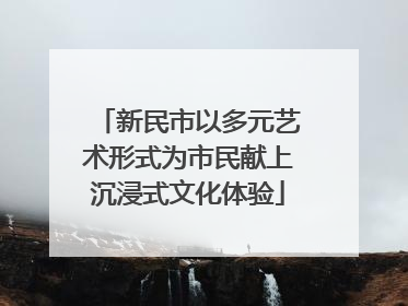 新民市以多元艺术形式为市民献上沉浸式文化体验