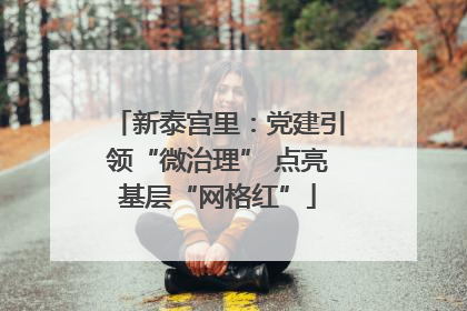 新泰宫里：党建引领“微治理” 点亮基层“网格红”
