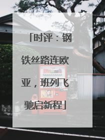 时评：钢铁丝路连欧亚，班列飞驰启新程