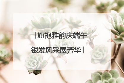 旗袍雅韵庆端午 银发风采展芳华