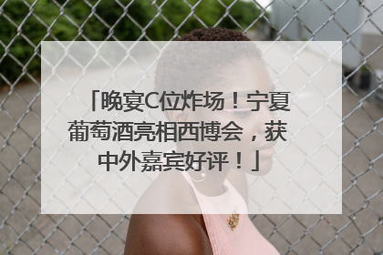 晚宴C位炸场！宁夏葡萄酒亮相西博会，获中外嘉宾好评！