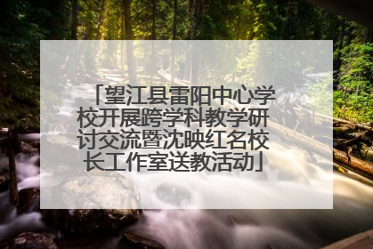望江县雷阳中心学校开展跨学科教学研讨交流暨沈映红名校长工作室送教活动