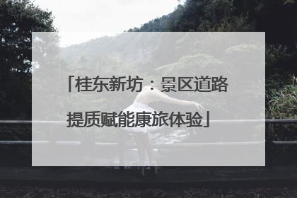 桂东新坊：景区道路提质赋能康旅体验