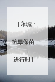 永城：抗旱保苗进行时