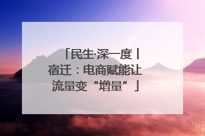 民生·深一度丨宿迁：电商赋能让流量变“增量”