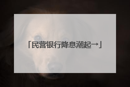 民营银行降息潮起→