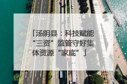 汤阴县：科技赋能“三资”监管守好集体资源“家底”