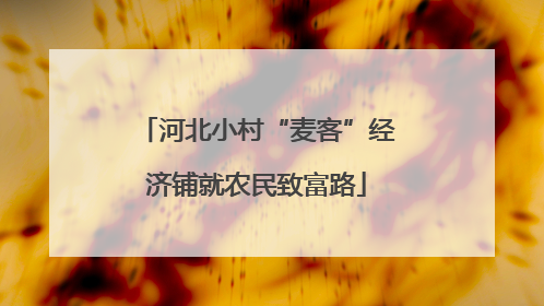 河北小村“麦客”经济铺就农民致富路