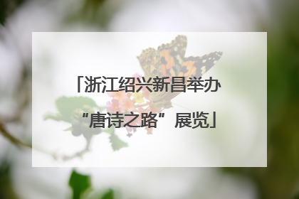 浙江绍兴新昌举办“唐诗之路”展览