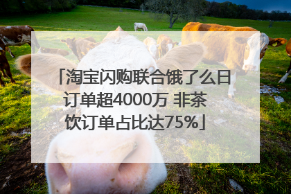 淘宝闪购联合饿了么日订单超4000万 非茶饮订单占比达75%