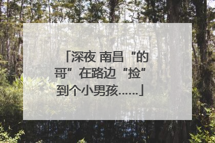 深夜 南昌“的哥”在路边“捡”到个小男孩……