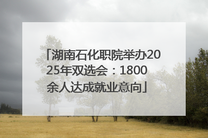 湖南石化职院举办2025年双选会：1800余人达成就业意向