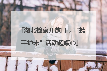 湖北检察开放日，“携手护未”活动超暖心