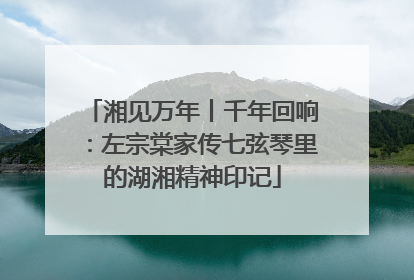 湘见万年丨千年回响：左宗棠家传七弦琴里的湖湘精神印记