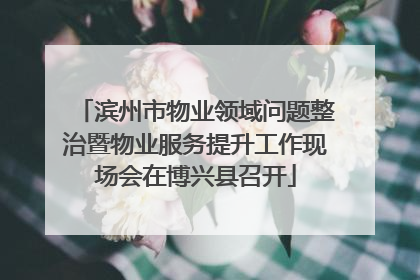 滨州市物业领域问题整治暨物业服务提升工作现场会在博兴县召开