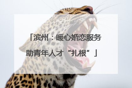滨州：暖心婚恋服务助青年人才“扎根”
