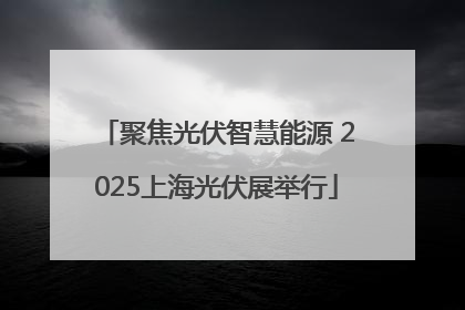 聚焦光伏智慧能源 2025上海光伏展举行