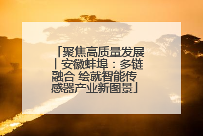 聚焦高质量发展丨安徽蚌埠：多链融合 绘就智能传感器产业新图景