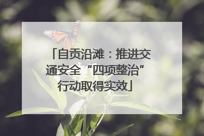 自贡沿滩：推进交通安全“四项整治”行动取得实效