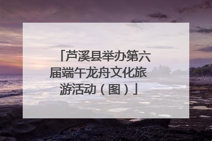 芦溪县举办第六届端午龙舟文化旅游活动（图）