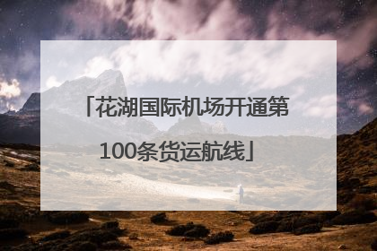 花湖国际机场开通第100条货运航线
