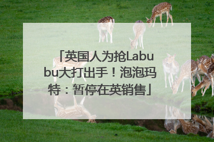 英国人为抢Labubu大打出手！泡泡玛特：暂停在英销售